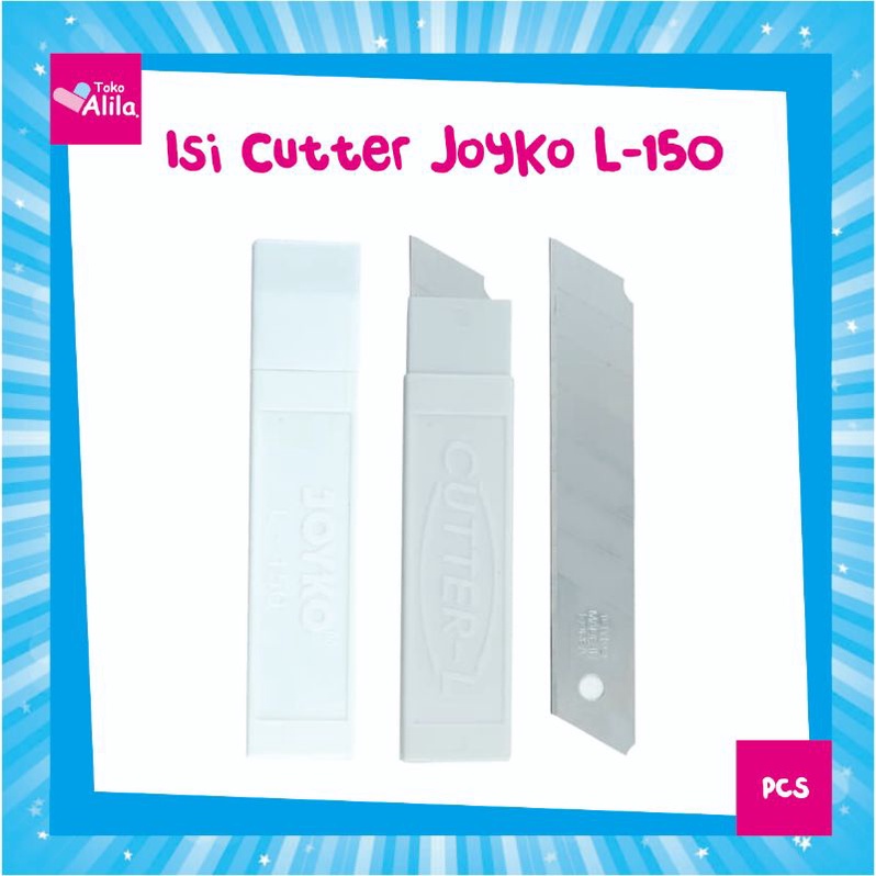 

Cutter Blade Refill Isi Pisau Pemotong Joyko L-150 / L-500 / L-500A / CU-501 / L-500SG 1 Tube 5 Pcs