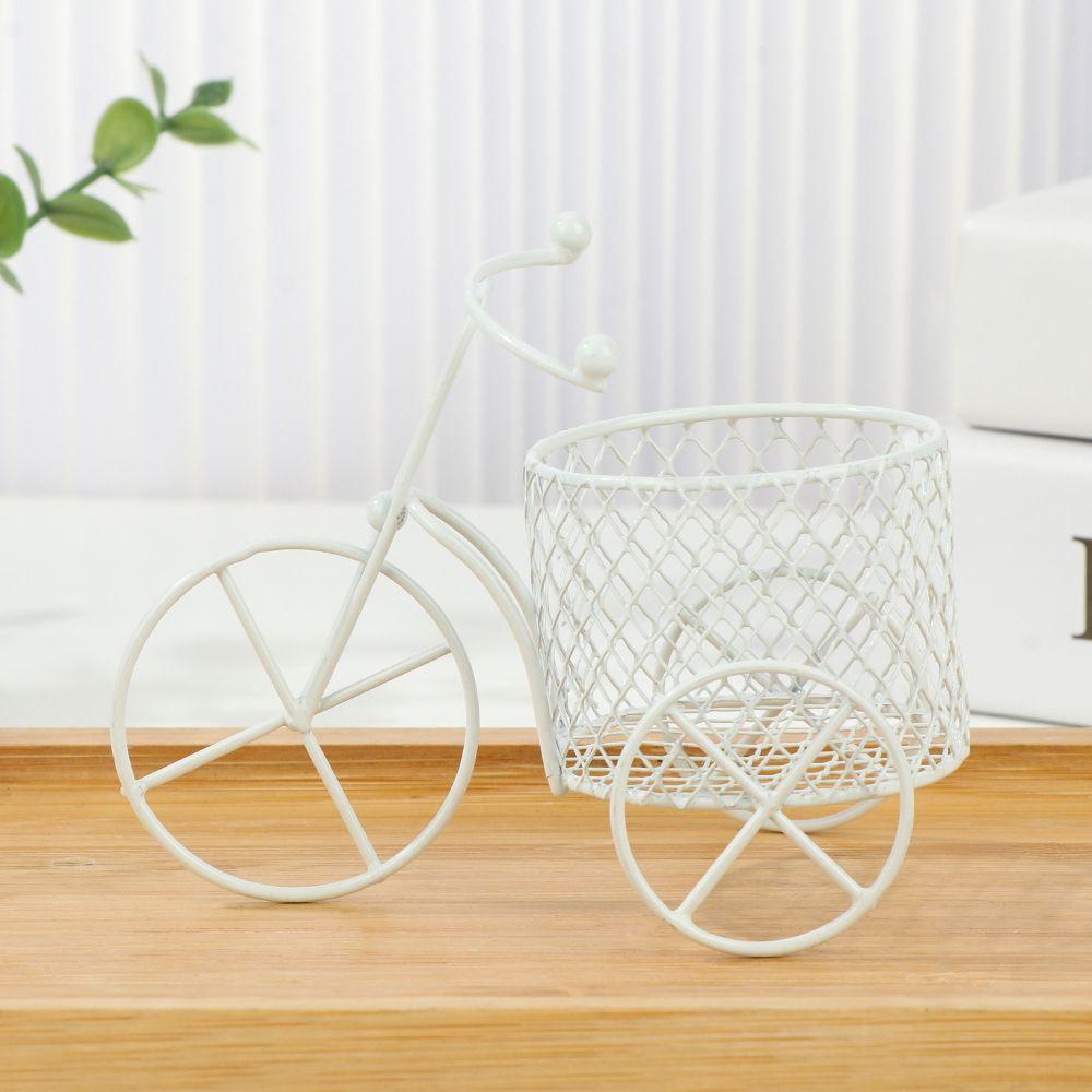 Chookyy Rak Permen Roda Tiga Hadiah Desktop Ornamen Braket Logam Wadah Perhiasan