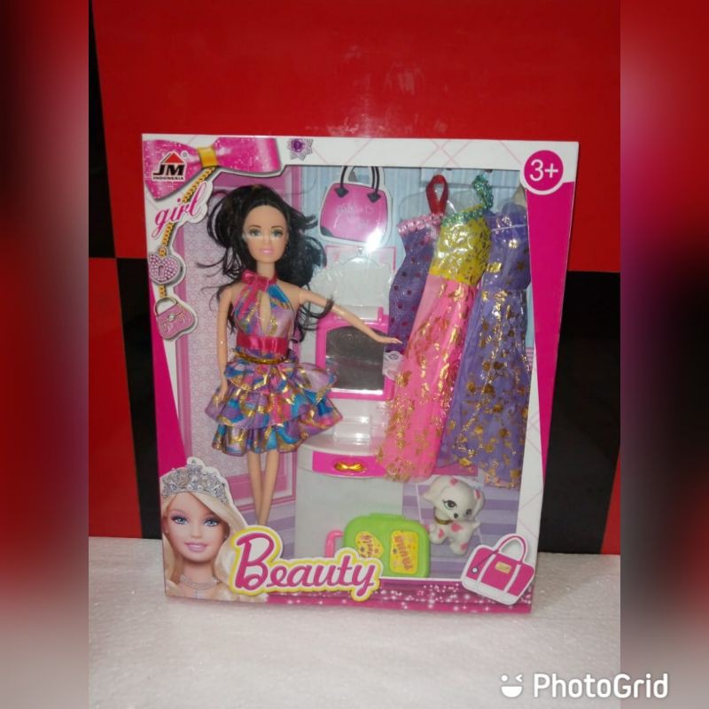 mainan barbie + baju