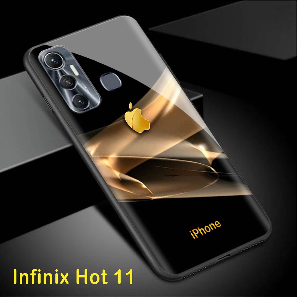 (S122) Softcase Kaca INFINIX HOT 11 - casing handphone - INFINIX HOT 11 - pelindung handphone - INFI