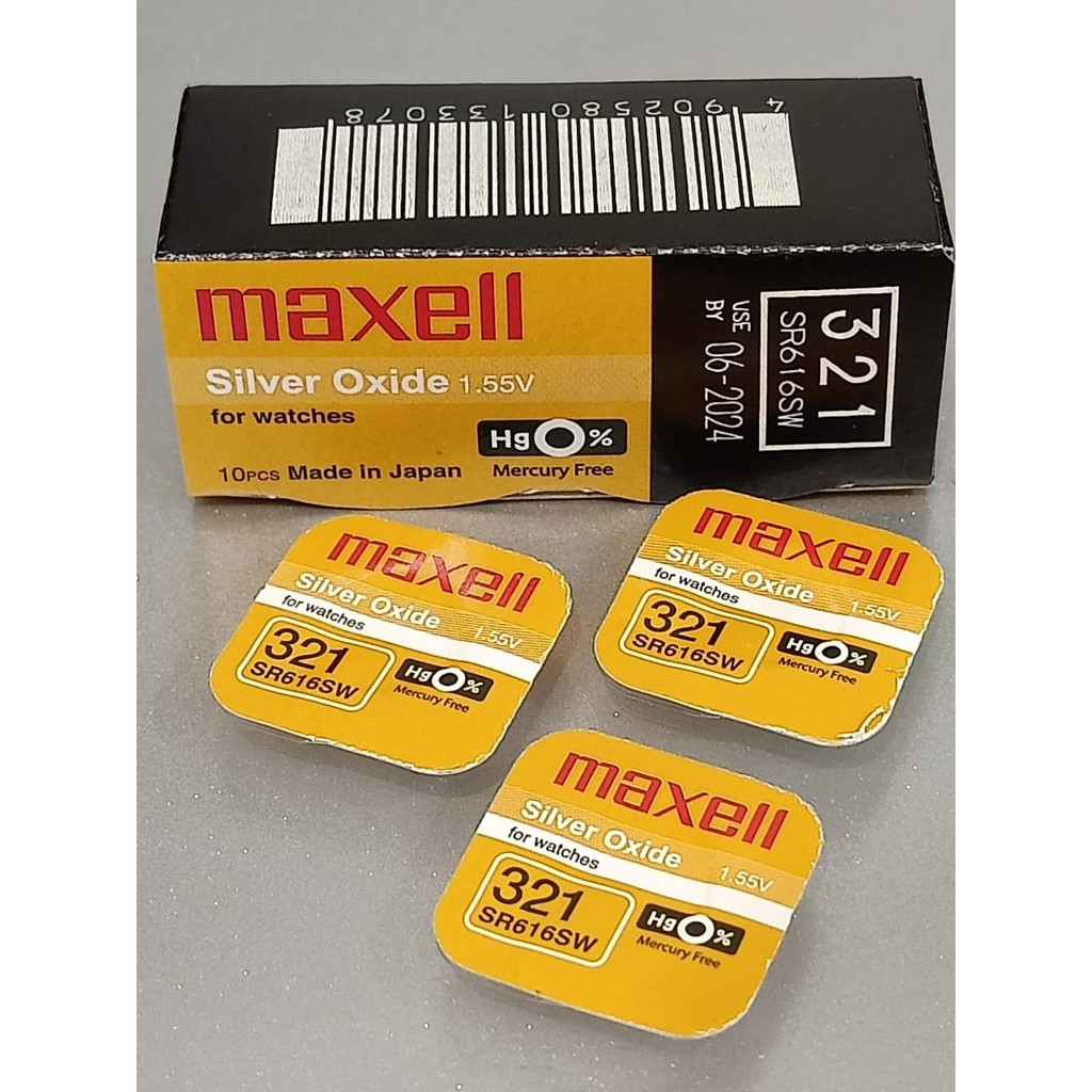 Baterai Maxell 321 616 SR616SW SR616 ORIGINAL