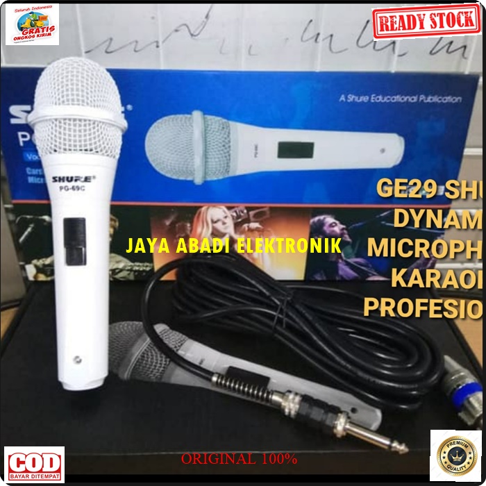 G29 SHURE MIC HANDLE KABEL BAHAN FULL BESI DYNAMIC MICROPHONE CARDIOID VOKAL JERNIH DAN SENSITIF BISA UNTUK SEGALA JENIS ACARA PANGGUNG CERAMAH PIDATO  DLL  PRAKTIS TANPA BATERAI BISA UNTUK SEGALA JENIS AUDIO HARGA TERJANGKAU