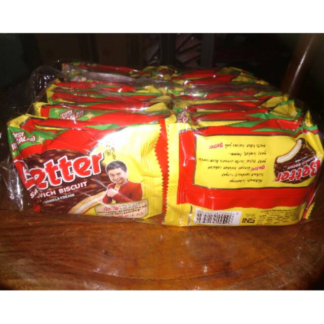 

Better Sandwich Biscuit Vanila cream 22 gram isi 2 Renteng = 30 sachet