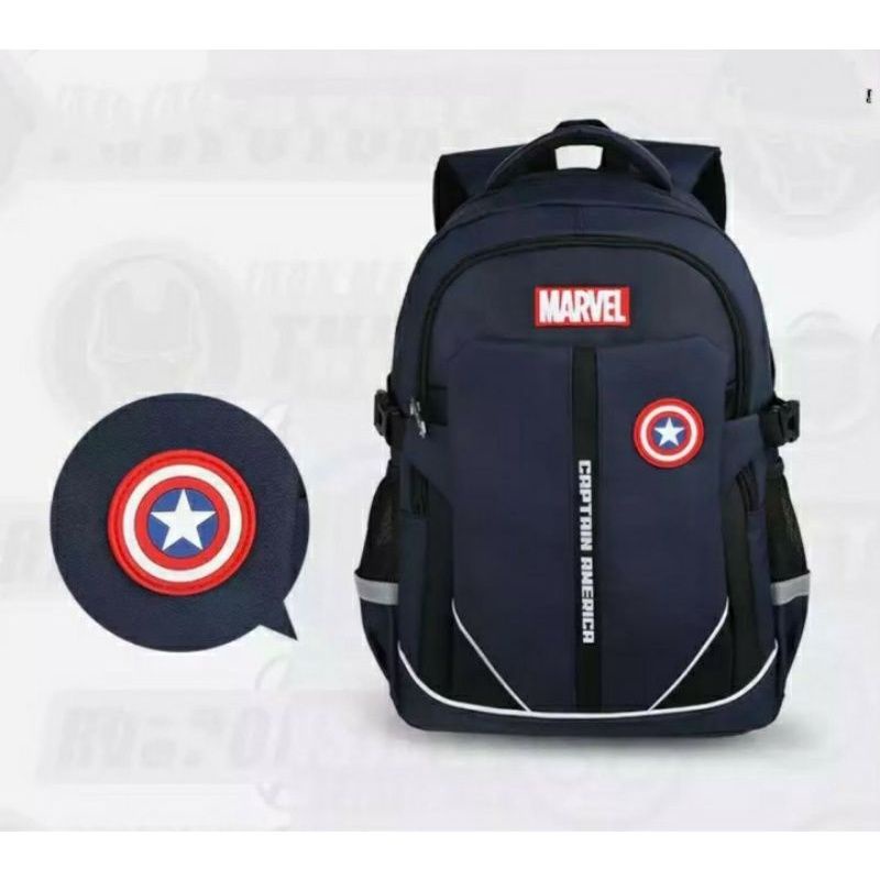 Paket 2in1 Tas Ransel Anak Sekolah SD SMP /Ransel Marvel / Ransel SQuidgame