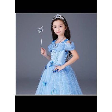 Kostum Princess Cinderella Murah Baju Dress Pesta Anak Disney Import