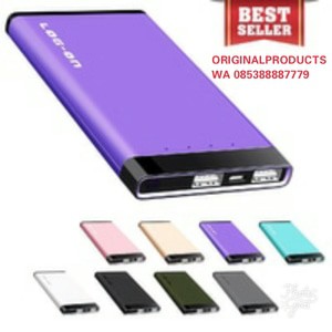 powerbank LOG ON 6000mah VIBE dual port Android xiaomi samsung iphone