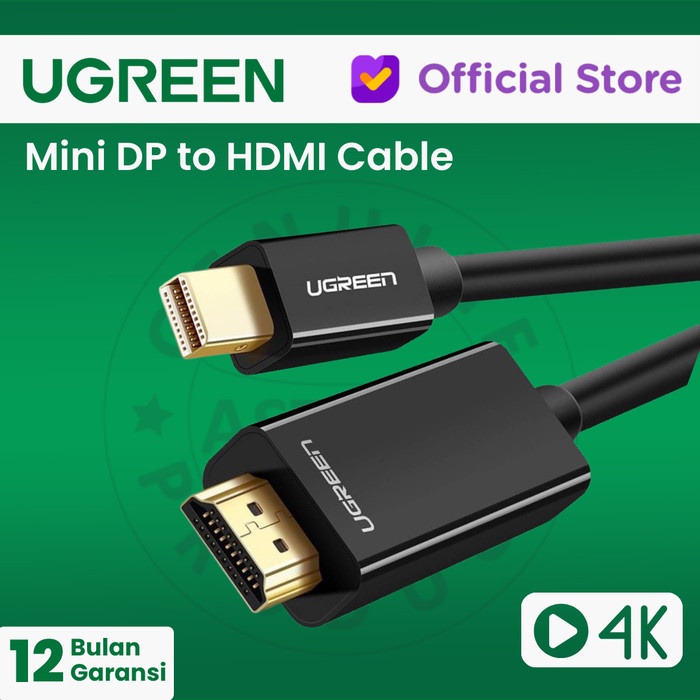 UGREEN Kabel Mini DP to HDMI 1.5 meter - MD101