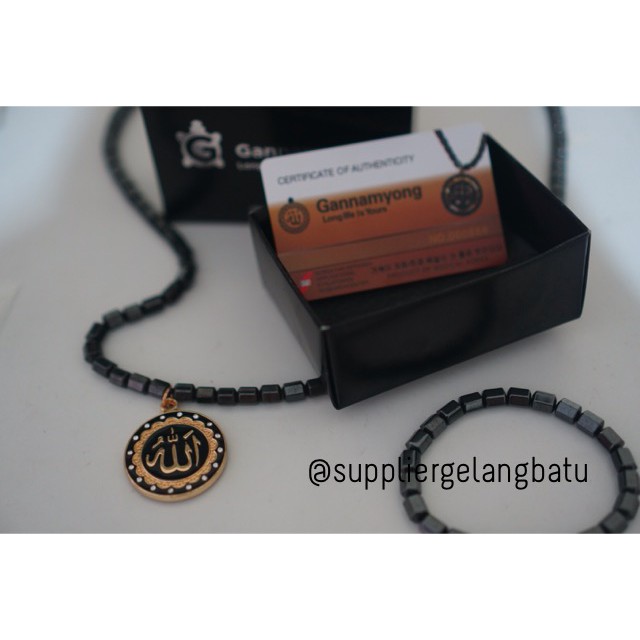 PROMO Kalung kesehatan LAFAL ALLOH GOLD Magnet GANNAMYONG new model classic edition terapi biomagnet