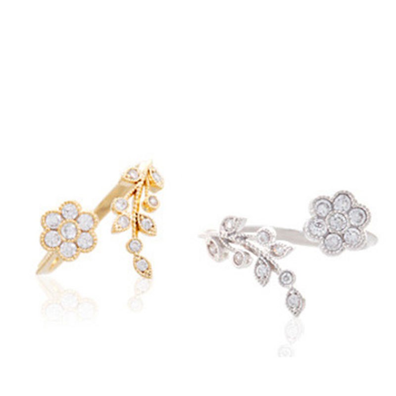 Cincin Adjustable Untuk Wanita Rings Mini Bunga Fashion Aksesoris / Cincin Bunga Wanita Import
