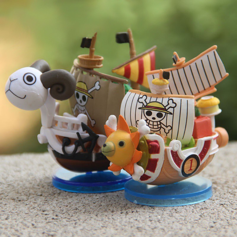 Mainan Action Figure Kapal Bajak Laut One Piece Mini Untuk Koleksi