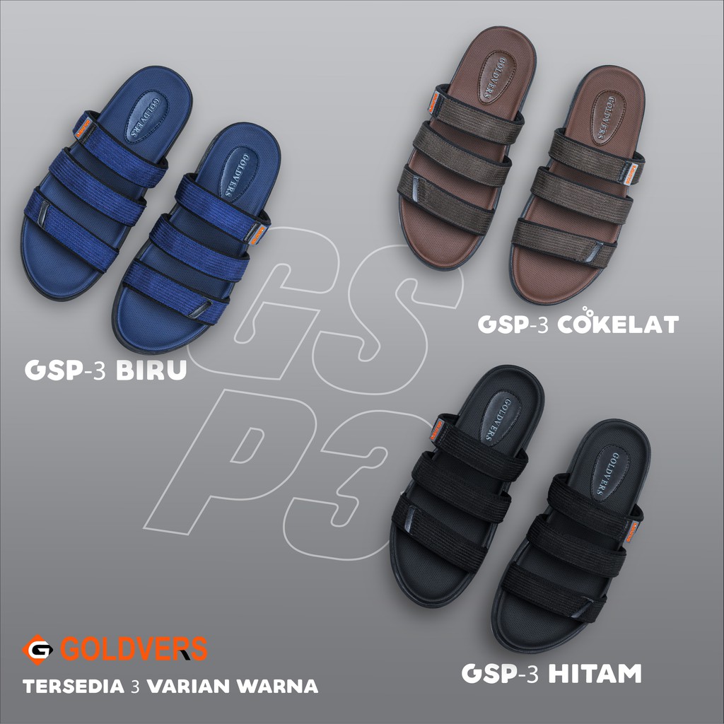 Sandal Pria ORIGINAL Goldvers Sandal Pria Traveling  Sandal Santai Pria - KREATIVO