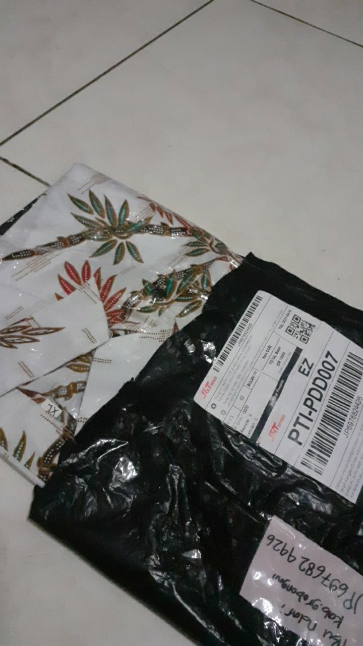 Batik Couple Keluarga Sania Ruffle Ori Ndoro Jowi Dnt Motif Bambu