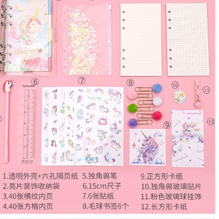 

Recomended.. Set diary unicorn, binder unicorn, notebook unicorn
