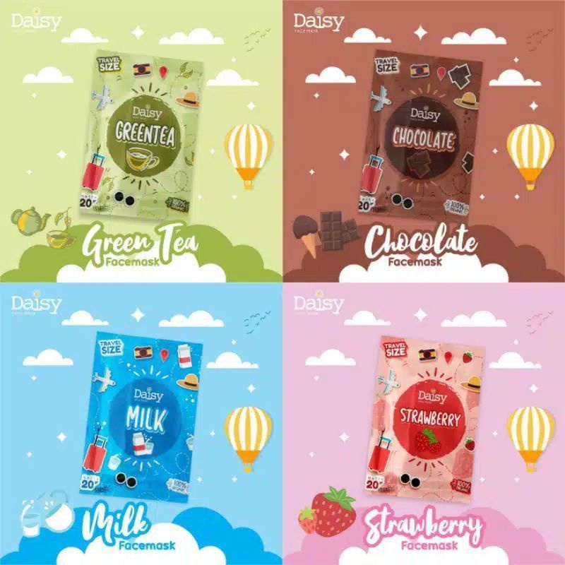 BUY1FREESPATULA - MASKER BY DAISY ORGANIC FACE MASK DAISY ORGANIK MASKER BPOM MINI SIZE 20GR MASKER WAJAH ORGANIK