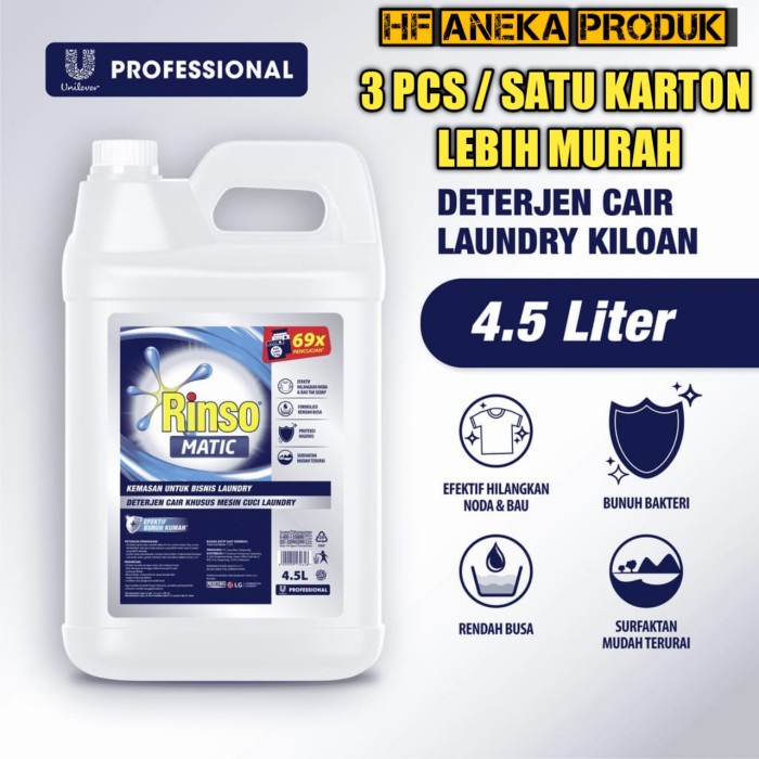 rinso matic professional 5 liter/ Rinso matic 5 liter Deterjen.