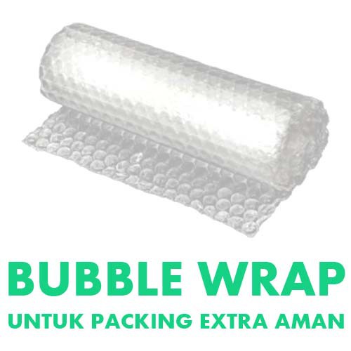 Extra bubble wrap tambahan untuk paket lebih aman