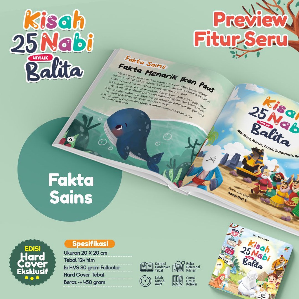 Buku Cerita Nabi : Kisah 25 Nabi untuk Balita