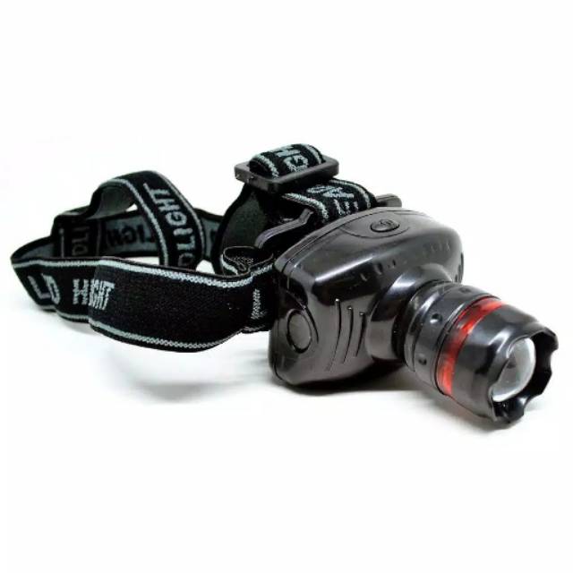 SENTER KEPALA HEADLAMP ZOOM Head Lamp Camping Hutan Travel Gua Lampu Praktis Super