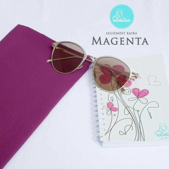 HIJAB / JILBAB / KHIMAR SEGI EMPAT KAIRA POLOS ELMINA MAGENTA 115 CM DGG2224 DROPSHIP WELCOME