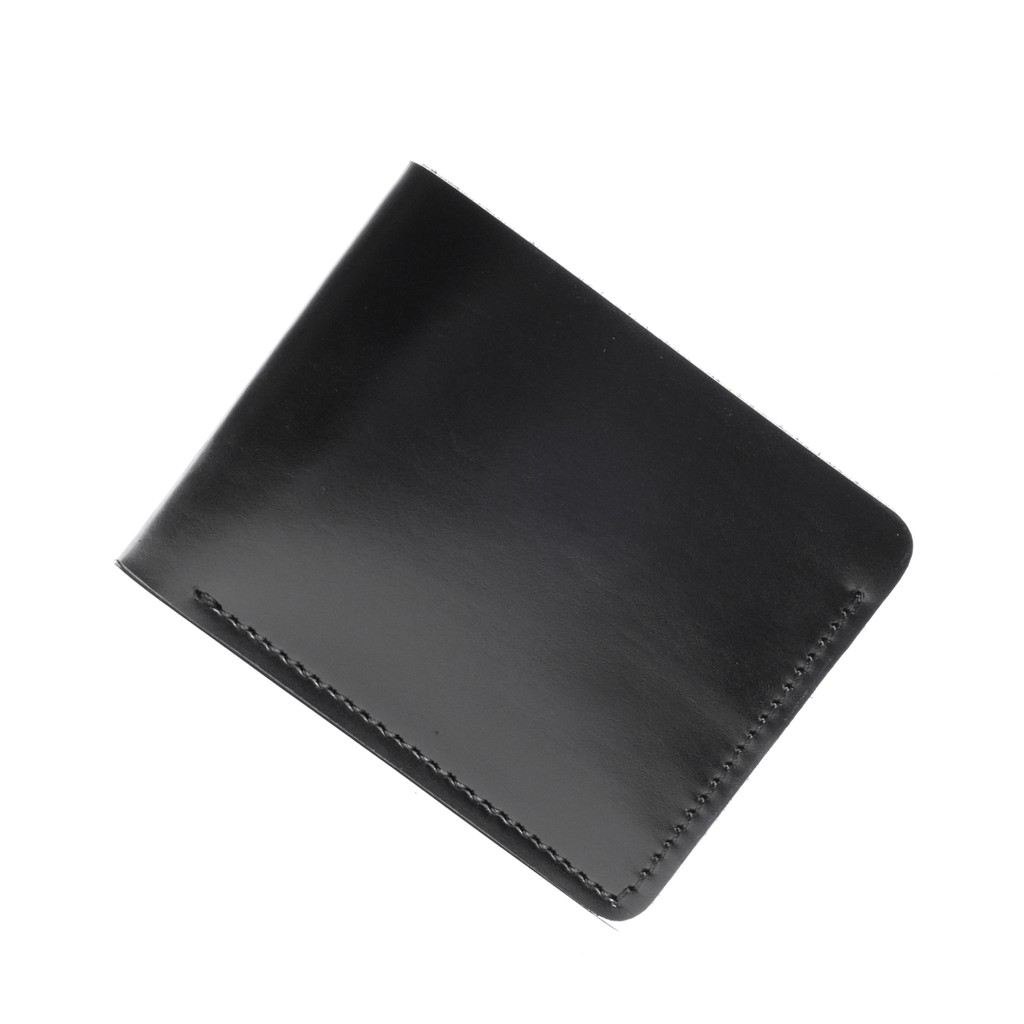 Dompet Kulit Pria Lipat Dua Warna Hitam Full Kulit