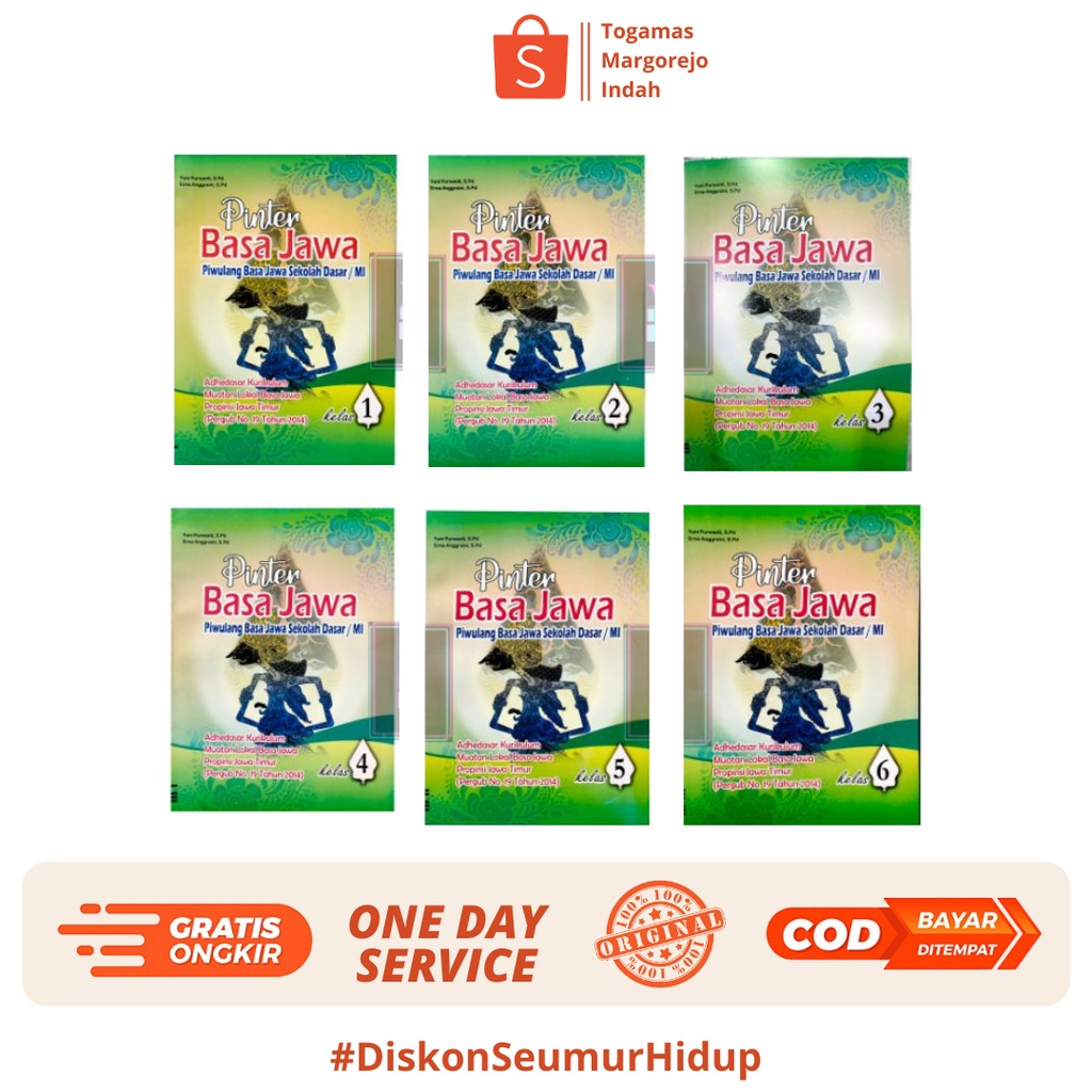 PINTER BASA JAWA: PIWULANG BASA JAWA SD/MI 1/2/3/4/5/6 - ADHEDASAR KURIKULUM [PUSTAKA CENDEKIA]