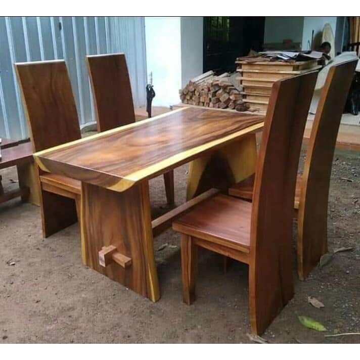 MEJA MAKAN RAJA KAYU UTUH BAHAN KAYU TRAMBESI JEPARA RFJ001