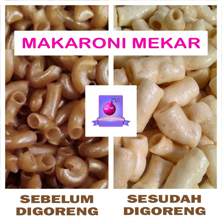 Makaroni Pipa Mekar / Mengembang Kerupuk Krupuk 500 - 250 g