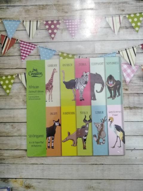 Kertas lipat origami motif ina creative 50 lembar 16x16