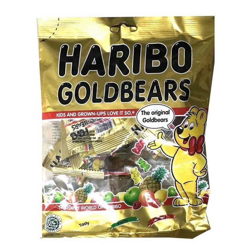 

HARIBO GOLDBEARS FRUIT JELLY GUMMY PERMEN JELI RASA BUAH