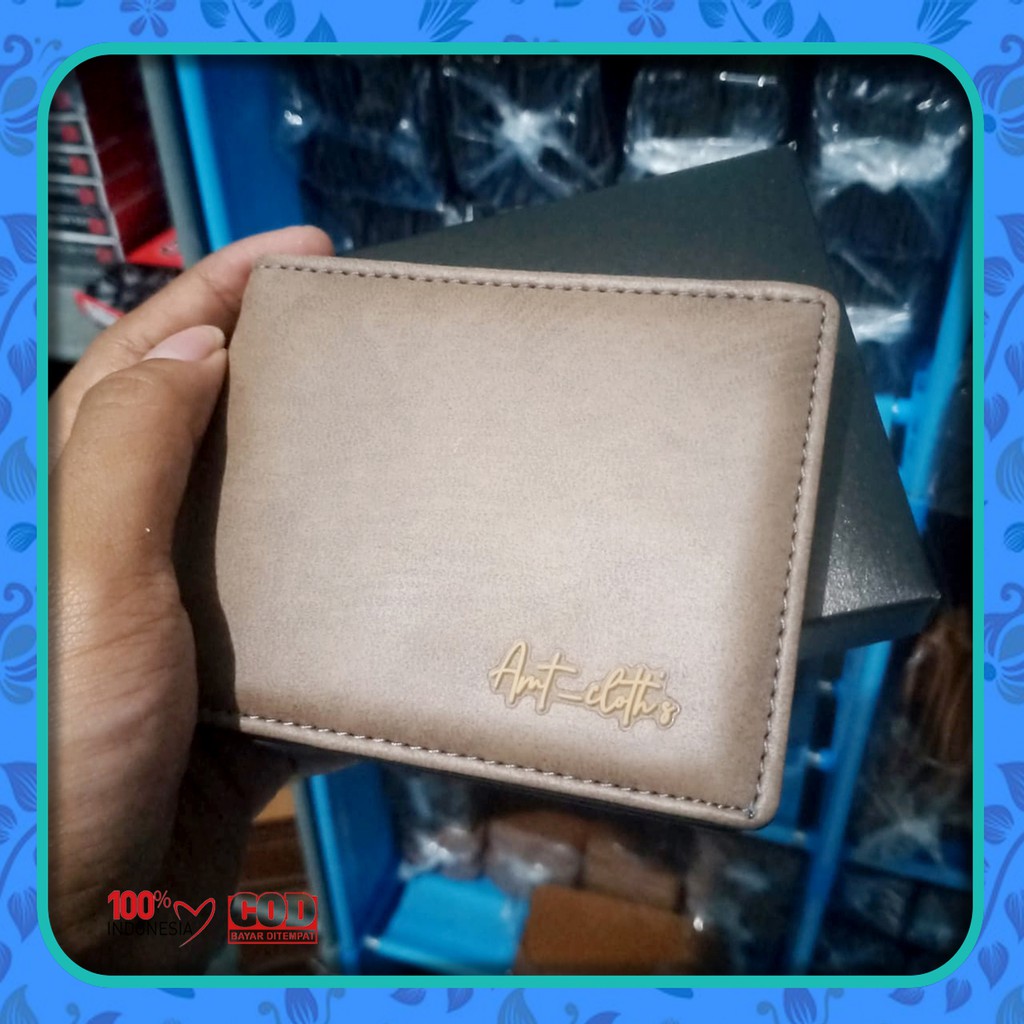 dompet simple cowok terbaru best seller - Kulit Sintetik - Grosiran - bisa COD - Bayar di tempat