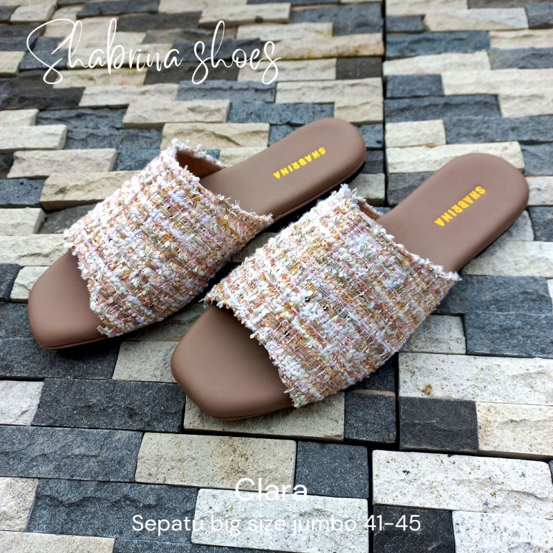 Shabrina Clara Cream Sepatu Big Size Jumbo 41-45