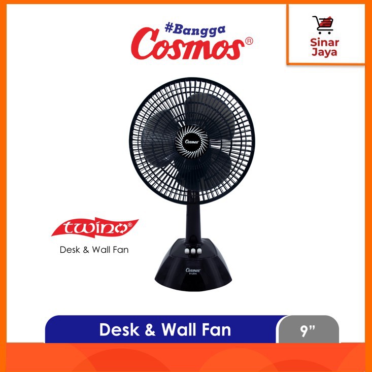 COSMOS 9-LDA Twino (Kipas Angin 2in1 Meja & Dinding 9")