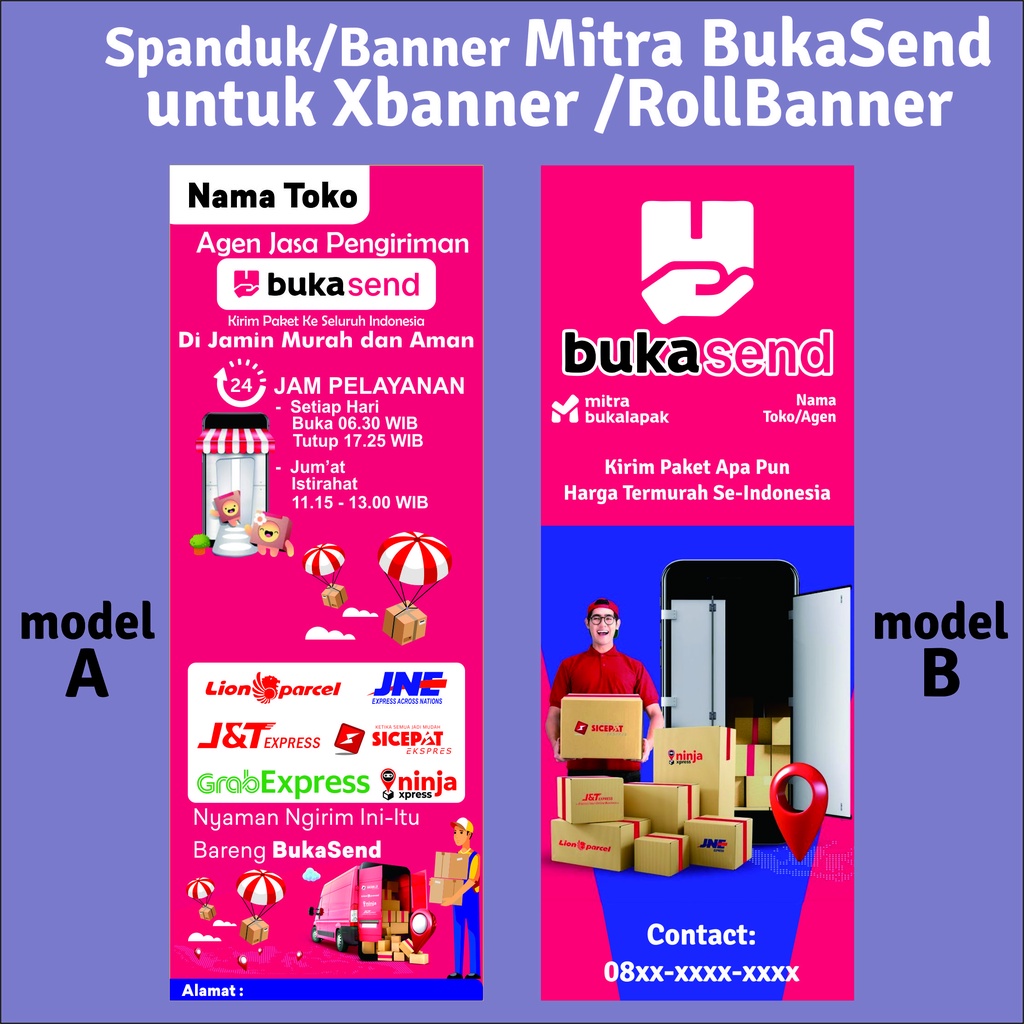 Xbanner / RollBanner Mitra BukaSend 60x160cm