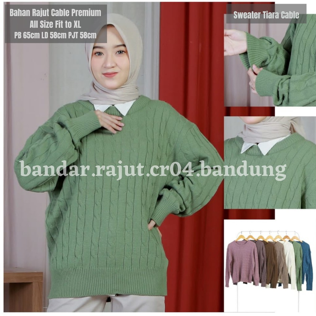 Sweater Rajut Tiara Cable 7 Gate Branded