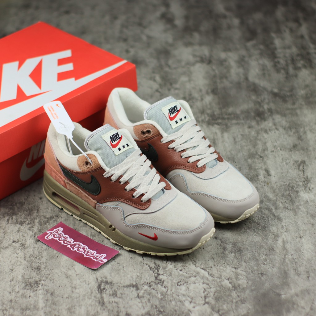 Sepatu Nike Air Max 1 City Pack London Sapphire Gold - Un Original BNIB
