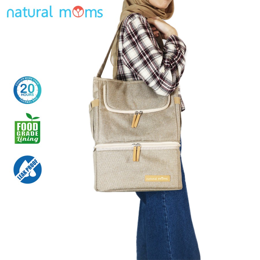 Natural Moms Cooler Bag Tote - S Creamy