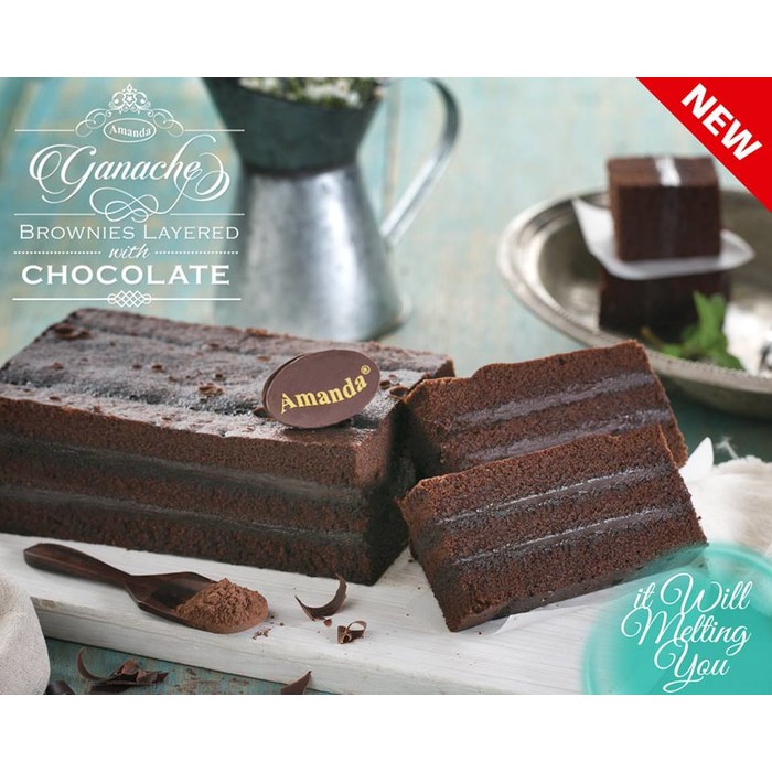 Ganache Brownies - Amanda Brownies