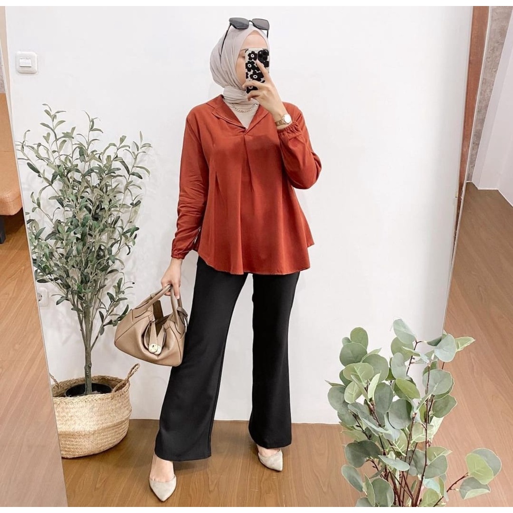 TALIA BLOUSE // ATASAN CRINCLE WANITA / TALITA BLUS