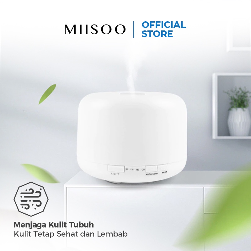 MIISOO Humidifier Diffuser Air Purifier Aromaterapy Essential oil Difuser 500ML Aroma Purifier LED + Remote/Diffuser HOKO By MIISOO-1