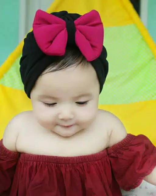 25 Jilbab Anak 0 - 3 Tahun Pita | Hijab Jersery Lembut | Turban Bayi Newborn | TK- SD | Nissa Sabyan