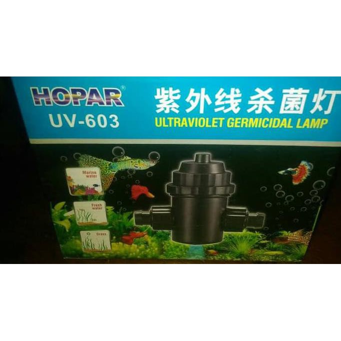 dioder aquarium lampu uv Hopar UV 603 stok terbatas