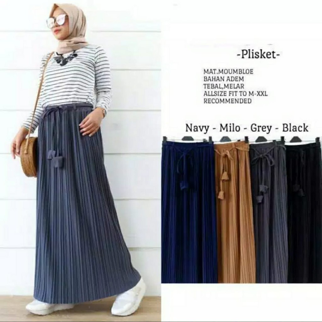 Rok Tali Lonceng Plisket Hyget Super (TEBAL)