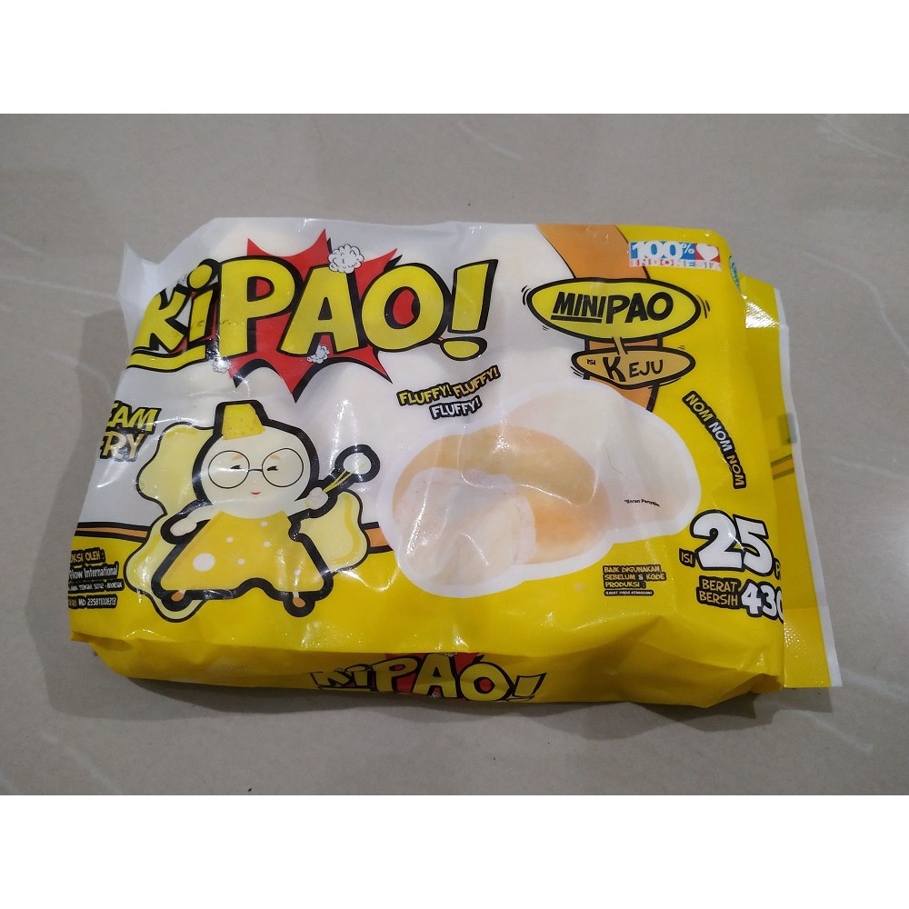 

Kipao Mini Pao Keju 430gr 25pcs