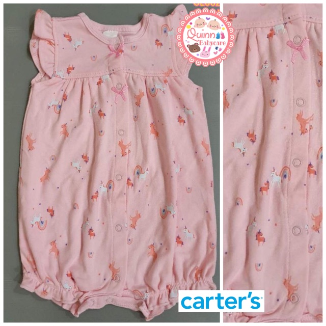 Romper Carter's Girl set Unicorn Rainbow/ Romper bayi Carter's Girl