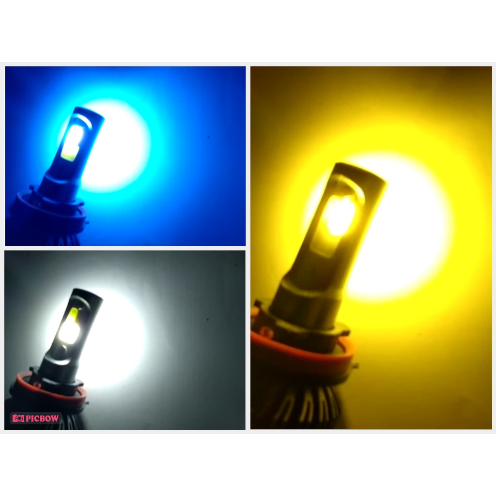 ECO 9 X10 LAMPU LED FOGLAMP MOBIL H11 UNIVERSAL 3 WARNA UPGRADE