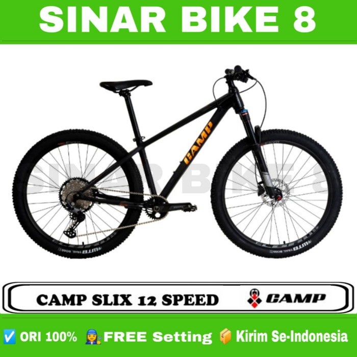 Sepeda Gunung MTB Ukuran 27.5&quot; Inch ELEMENT CAMP SLIX 12 Speed Deore Hidrolik