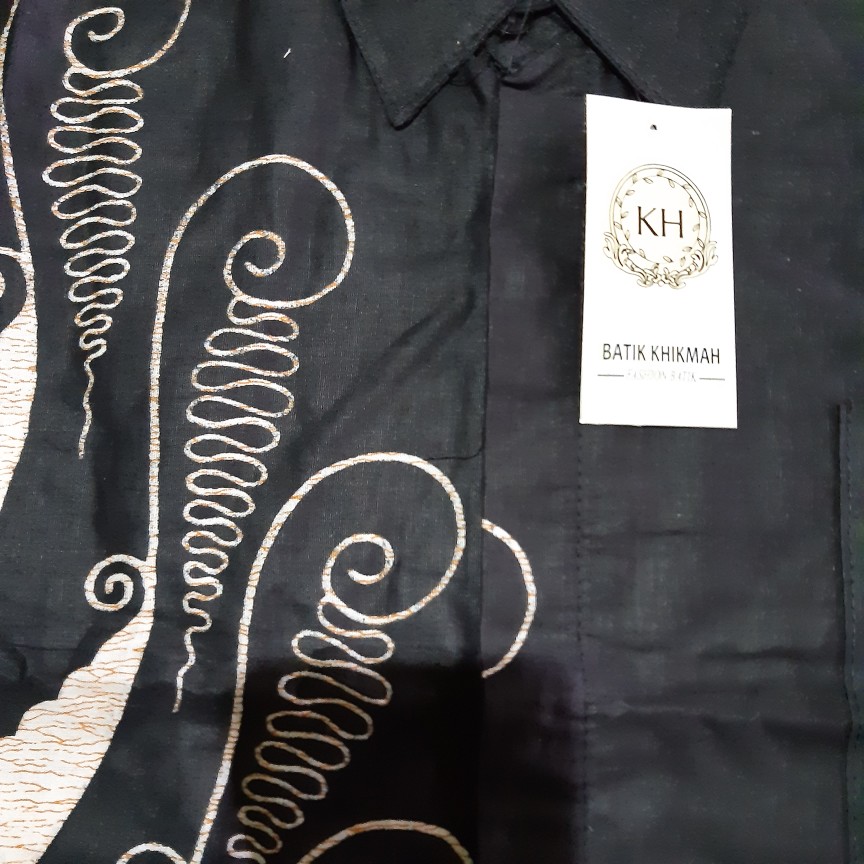 Kemeja Batik Pria Lengan Pendek Bswart Batik Hrb026 Motif Wayangan Kemeja Size M L Xl
