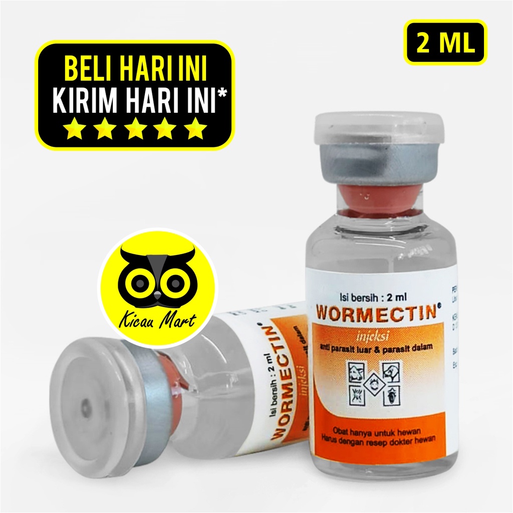 OBAT ANTI PARASIT WORMECTIN MEDION 2ML WORMECTIN OBAT ANTI JAMUR SCABIES PARASIT CACING LUAR DALAM GUDIK KUTU KUCING ANJING DOMBA SAPI KAMBING BABI KELINCI