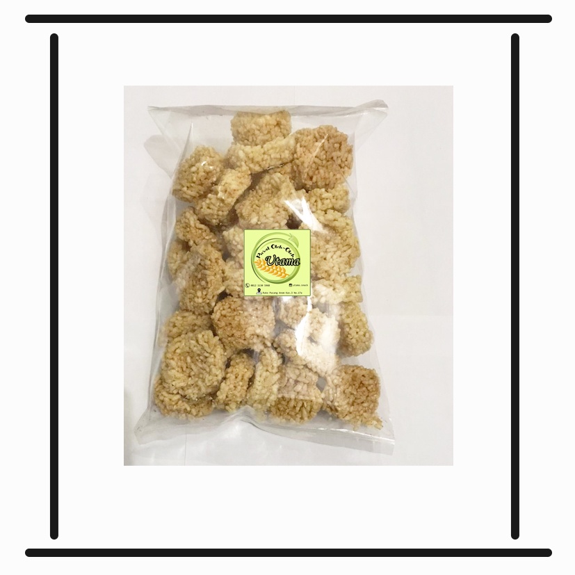 

Rengginang udang - camilan kue kering - camilan jadul snack snek makanan ringan gurih