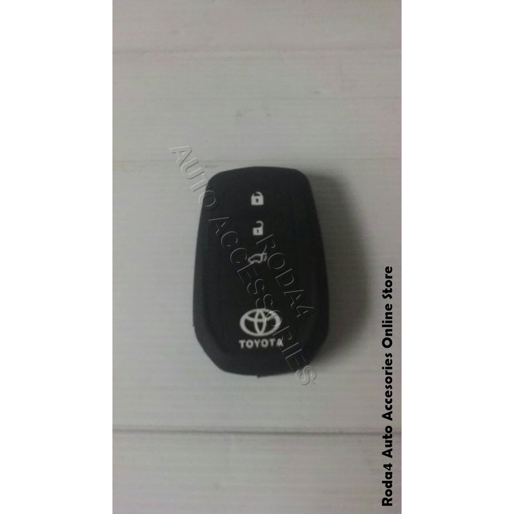 Cover Remote / Kunci Silicone / Karet All New Fortuner 2016 Black